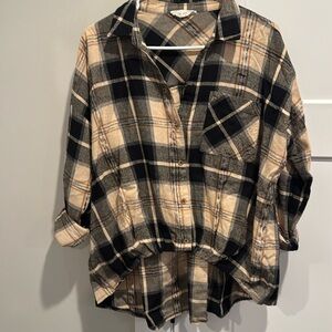 Doe and Rae flannel size L  - $5